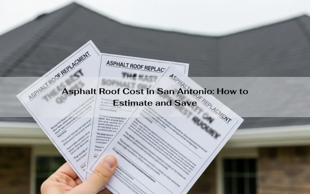 Asphalt Roof Cost in San Antonio: How to Estimate and Save