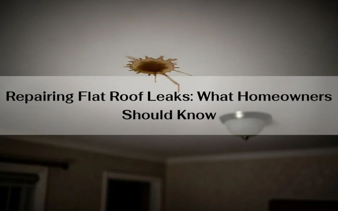 Repairing Flat Roof Leaks: What to Know | Homeowner Guide