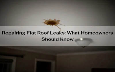 Repairing Flat Roof Leaks: What to Know | Homeowner Guide