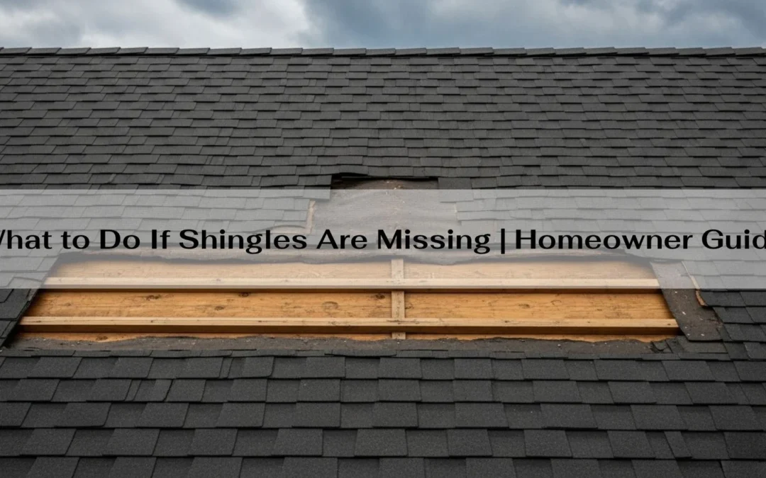 What to Do If Shingles Are Missing | Homeowner Guide