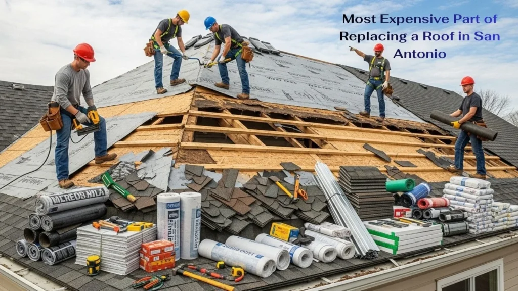 Most Expensive Part of Replacing a Roof in San Antonio