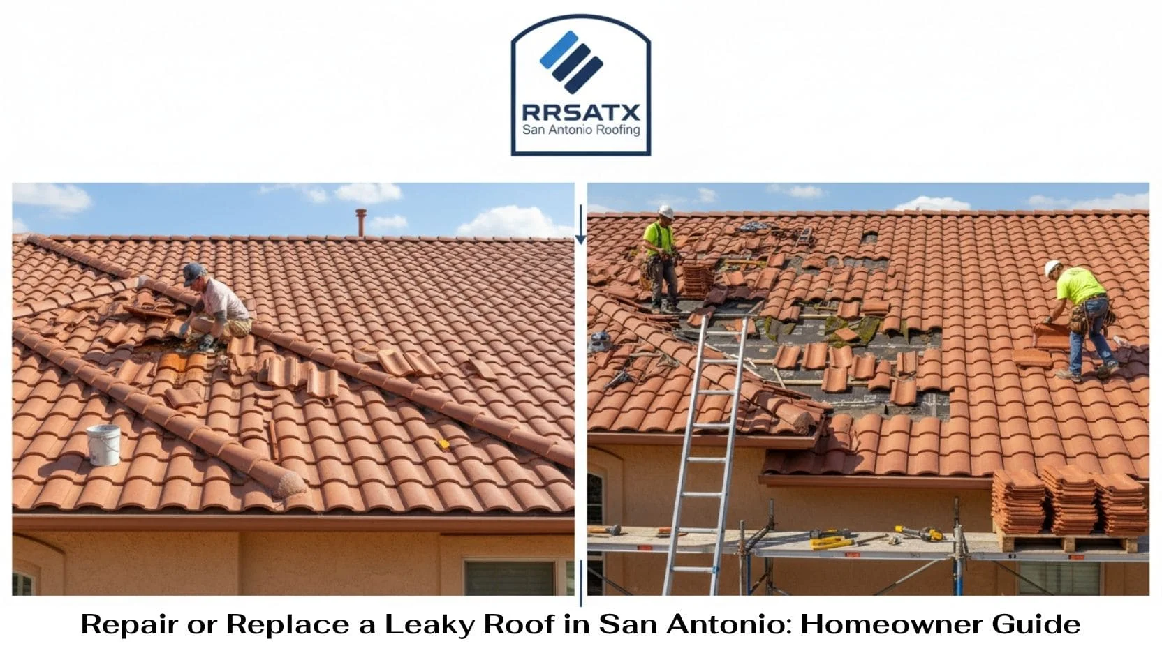 Repair or Replace a Leaky Roof in San Antonio Homeowner Guide-min Repair or Replace a Leaky Roof in San Antonio