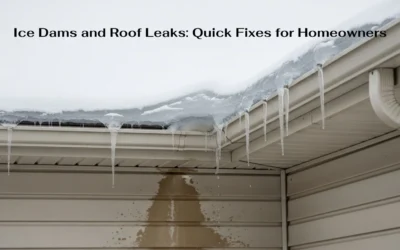 Ice Dams and Roof Leaks: Quick Fixes for Homeowners