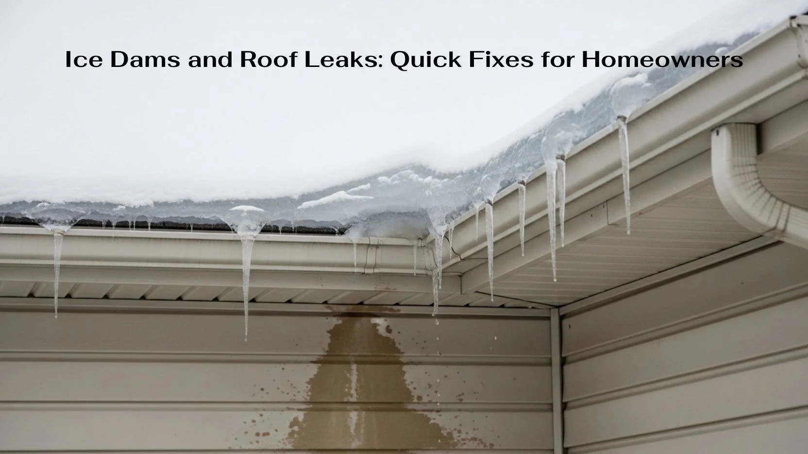 Ice Dams and Roof Leaks