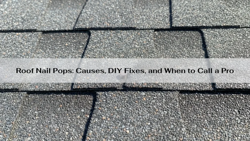 Roof Nail Pops