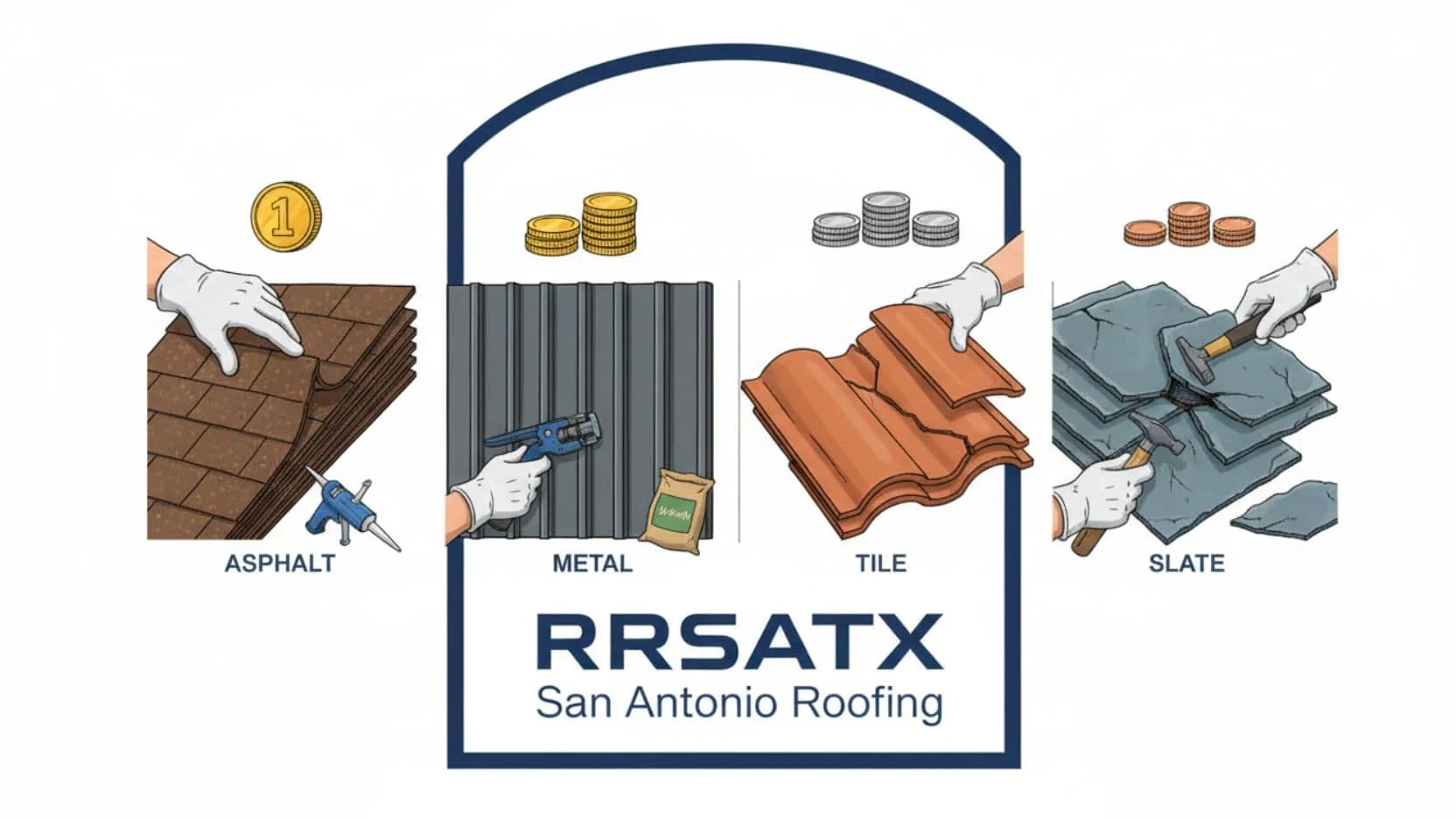 Roof Repair Costs by Material