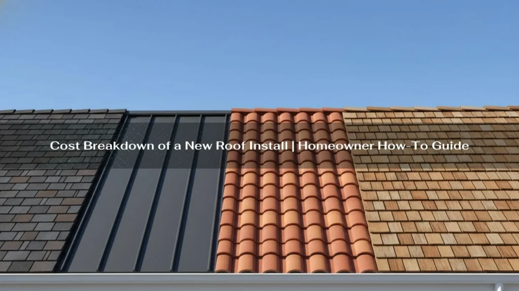 Cost Breakdown of a New Roof Install