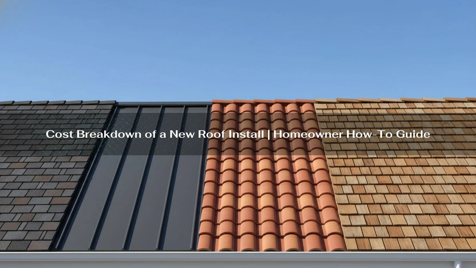 Cost Breakdown of a New Roof Install