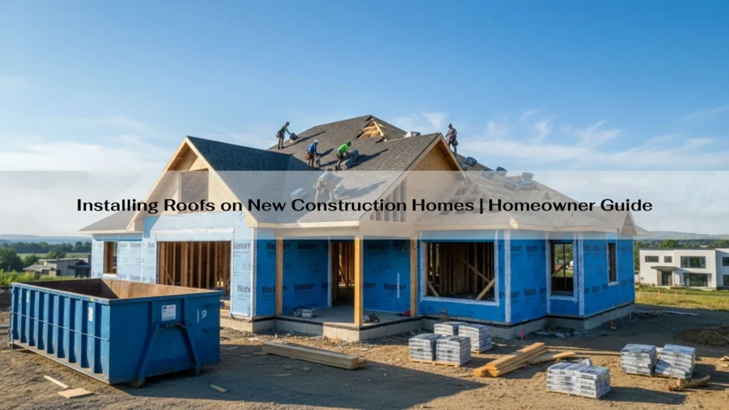 installing roofs on new construction homes
