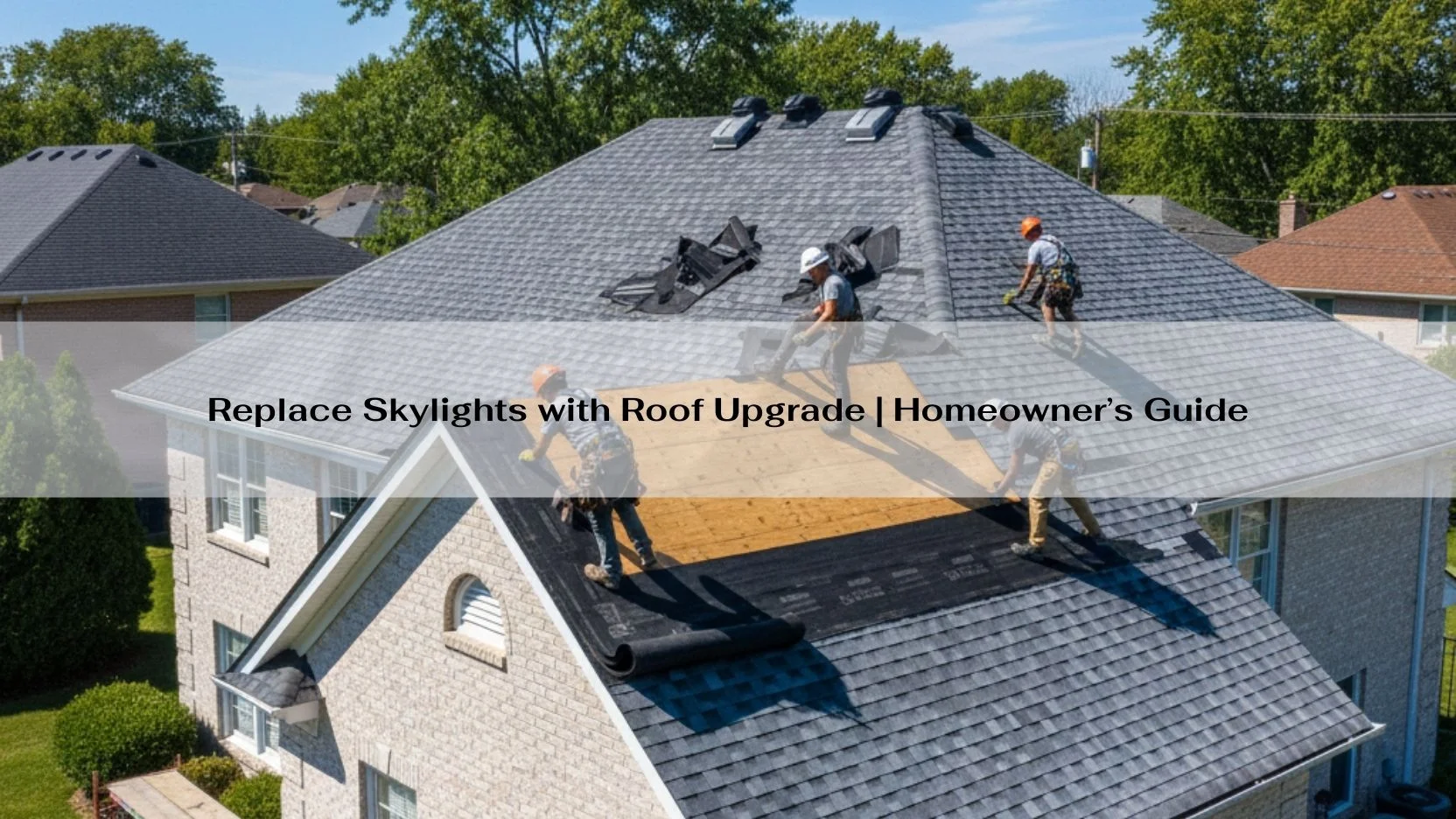 Replace Skylights with Roof Upgrade