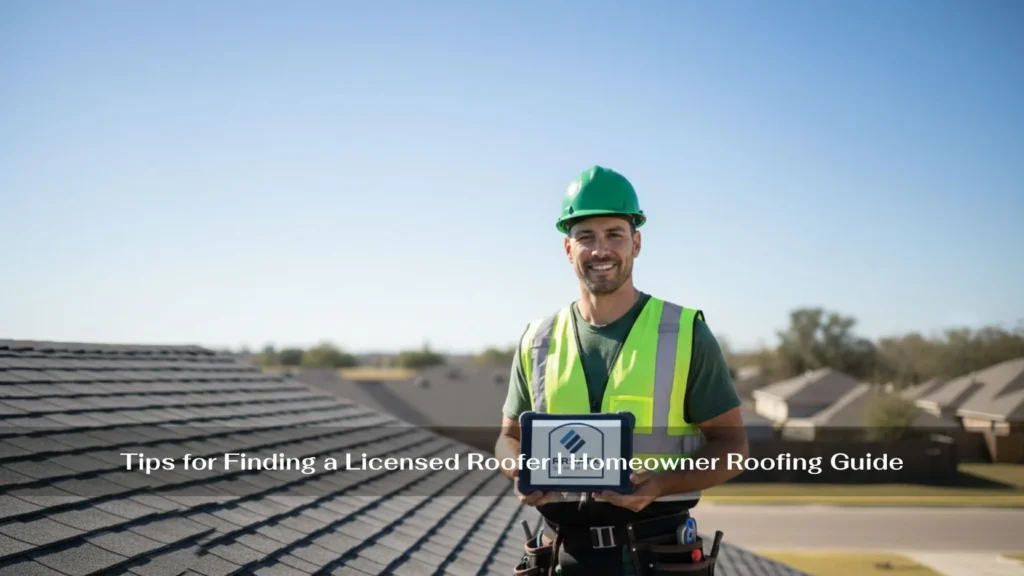Tips for Finding a Licensed Roofer