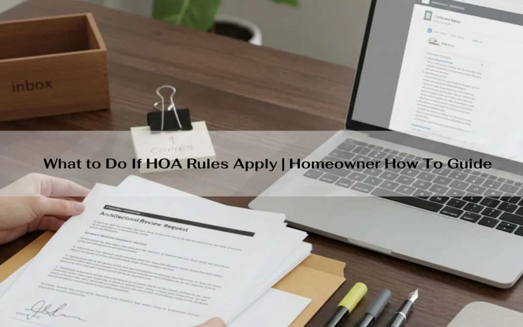 What to Do If HOA Rules Apply | Homeowner How To Guide