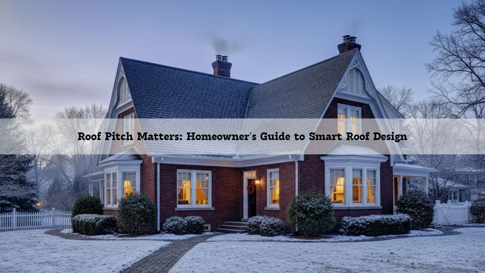 Roof Pitch Matters