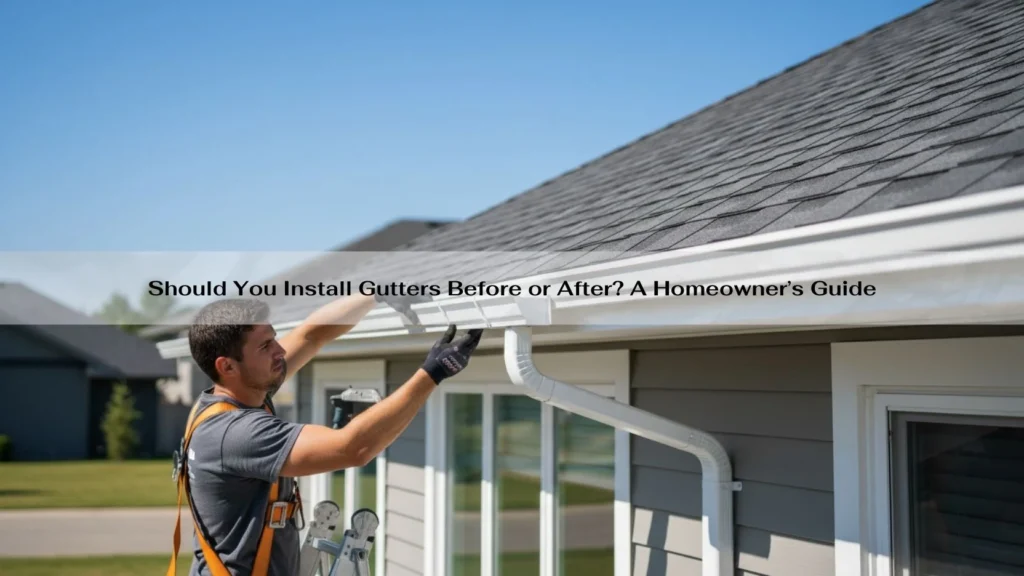 Should You Install Gutters Before or After