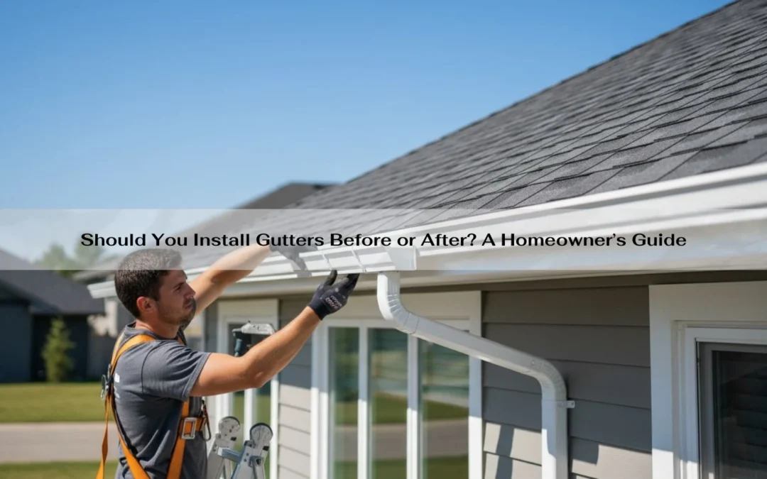 Should You Install Gutters Before or After? A Homeowner’s Guide