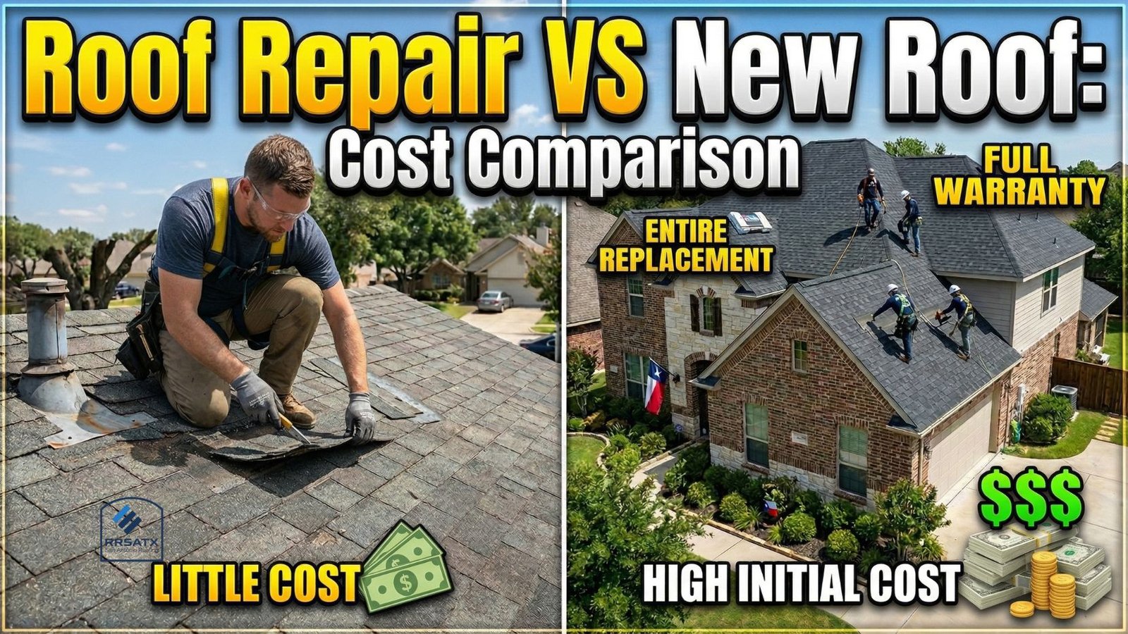 Roof Repair vs New Roof: Cost Comparison