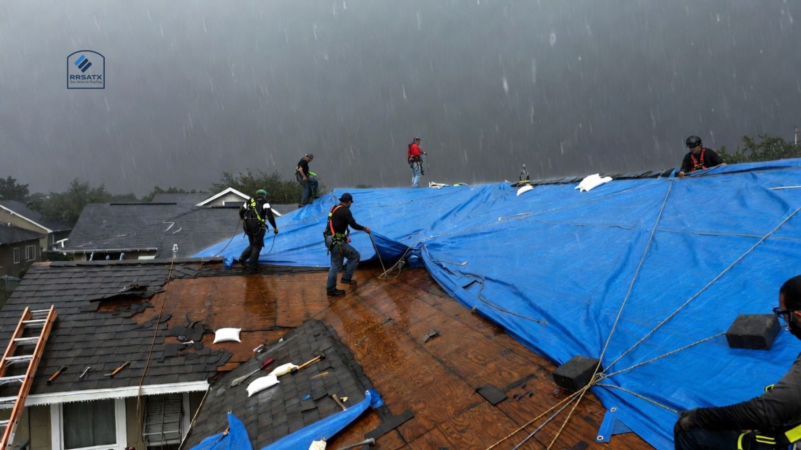 Roofing Installation in Rainy Weather