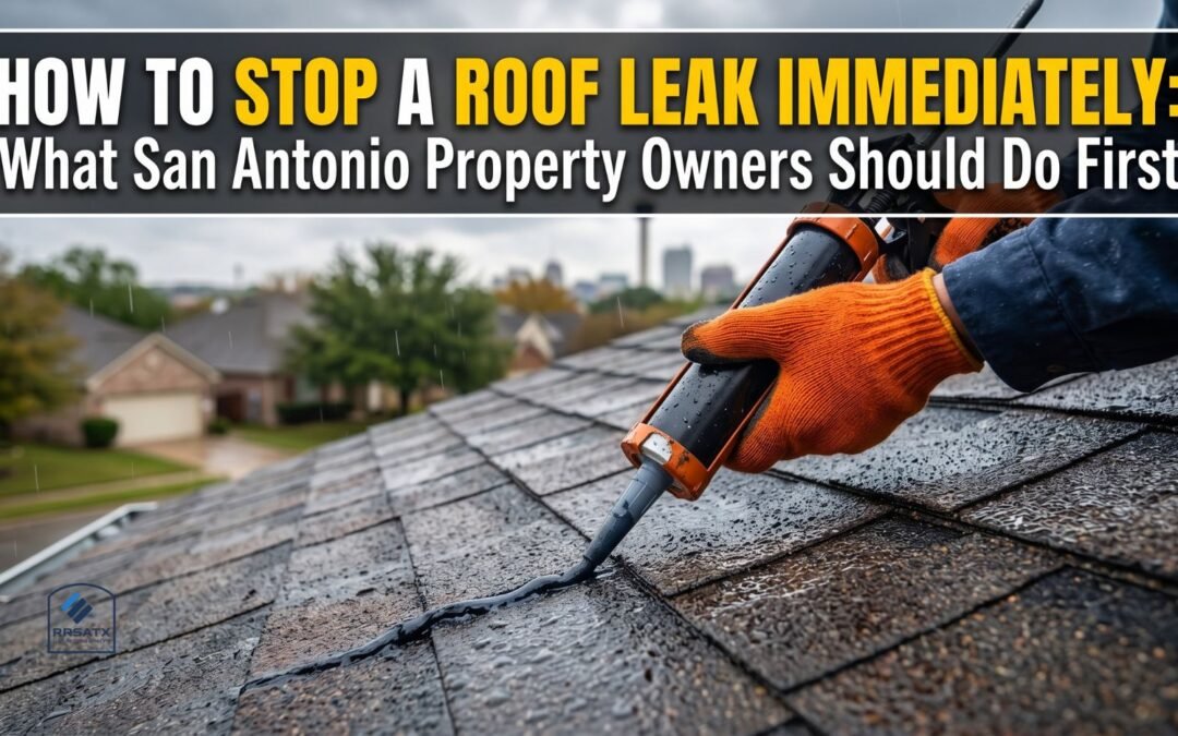 How To Stop A Roof Leak Immediately: What San Antonio Property Owners Should Do First
