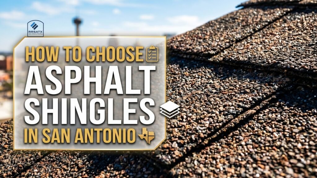 How to Choose Asphalt Shingles in San Antonio