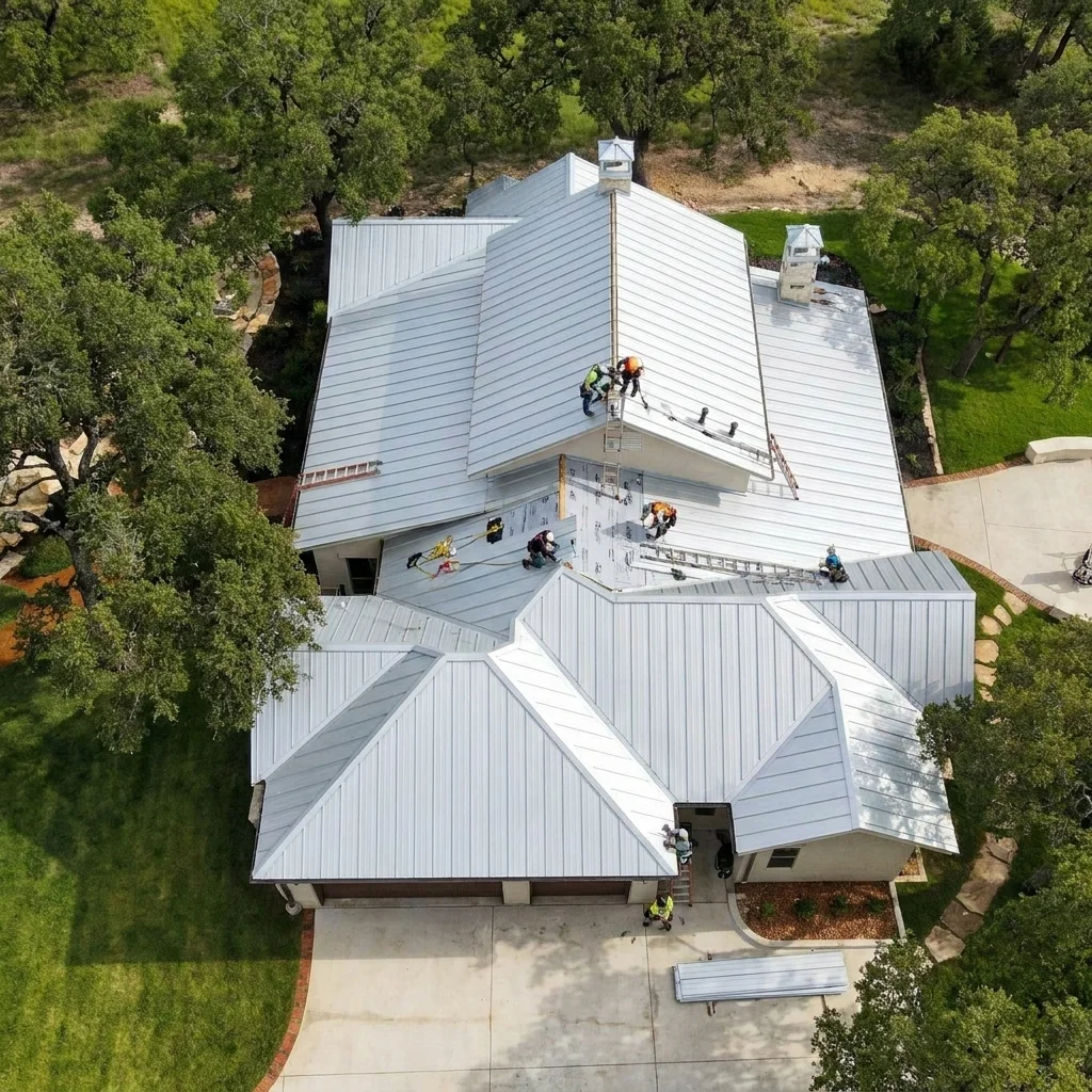 Metal roof leak source locations San Antonio