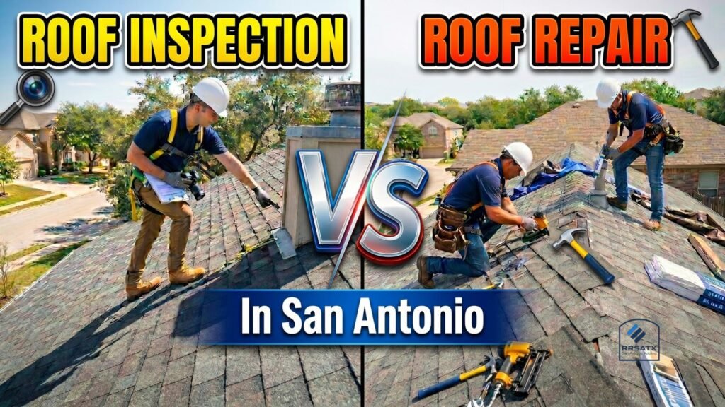 Roof Inspection vs Roof Repair in San Antonio