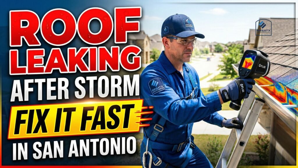 Roof Leaking After Storm Fix It Fast San Antonio