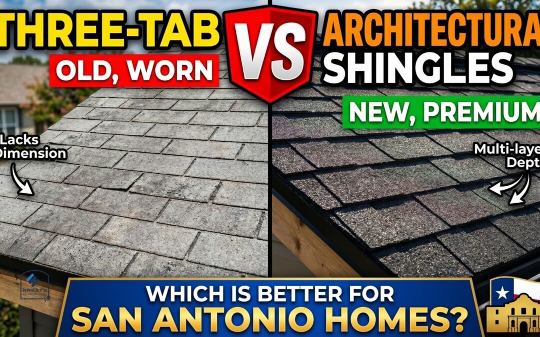 Three-Tab VS Architectural Shingles: Which Is Better For San Antonio Homes?