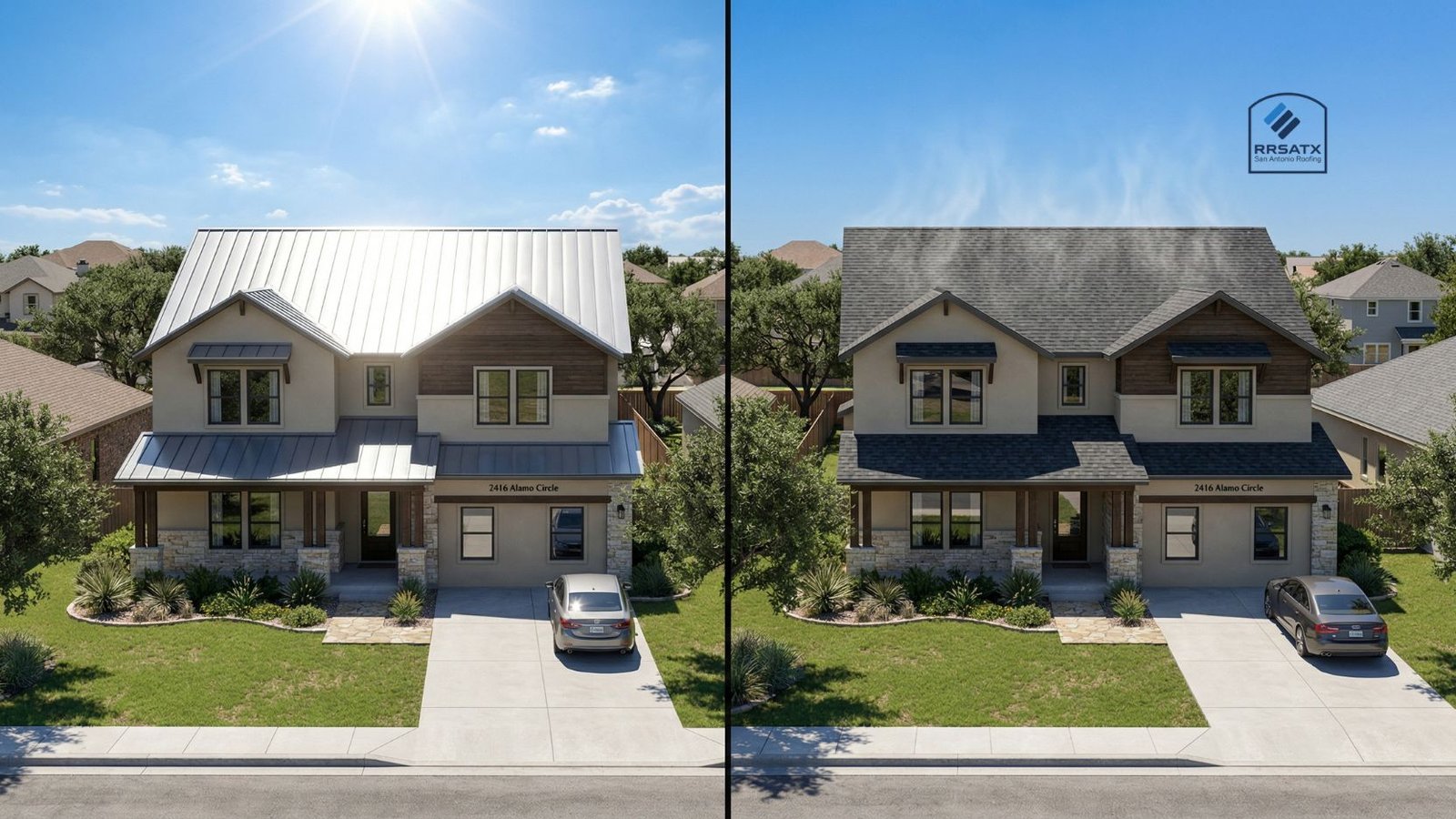 Asphalt vs Metal Roof Best for San Antonio