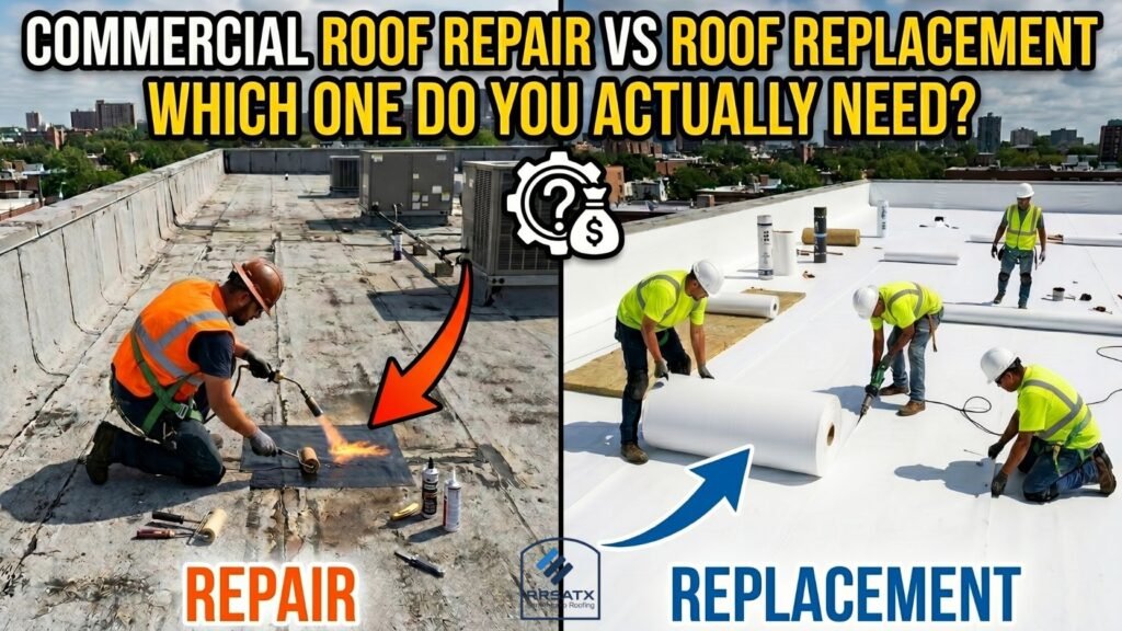 Commercial Roof Repair VS Replacement