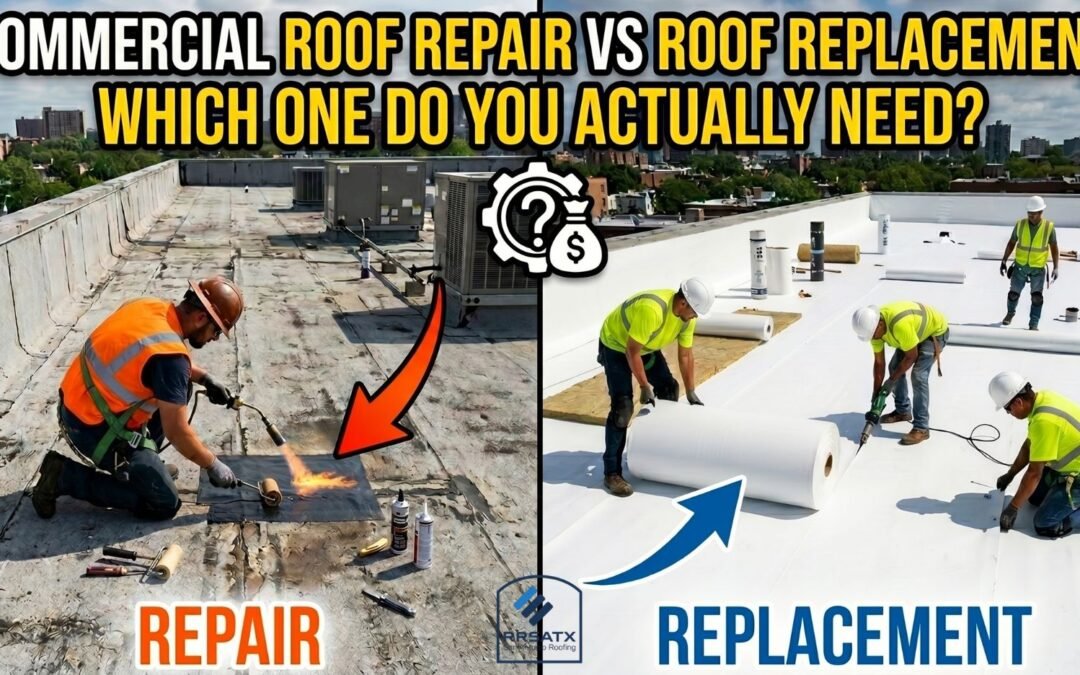 Commercial Roof Repair VS Roof Replacement | Which One Do You Actually Need?