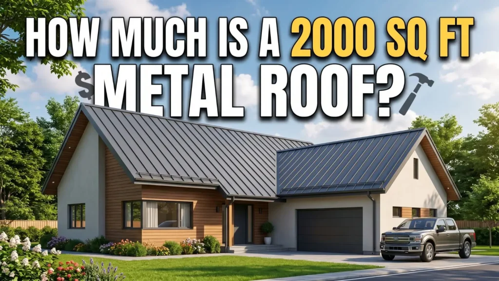 How Much Is A 2000 SQ FT Metal Roof
