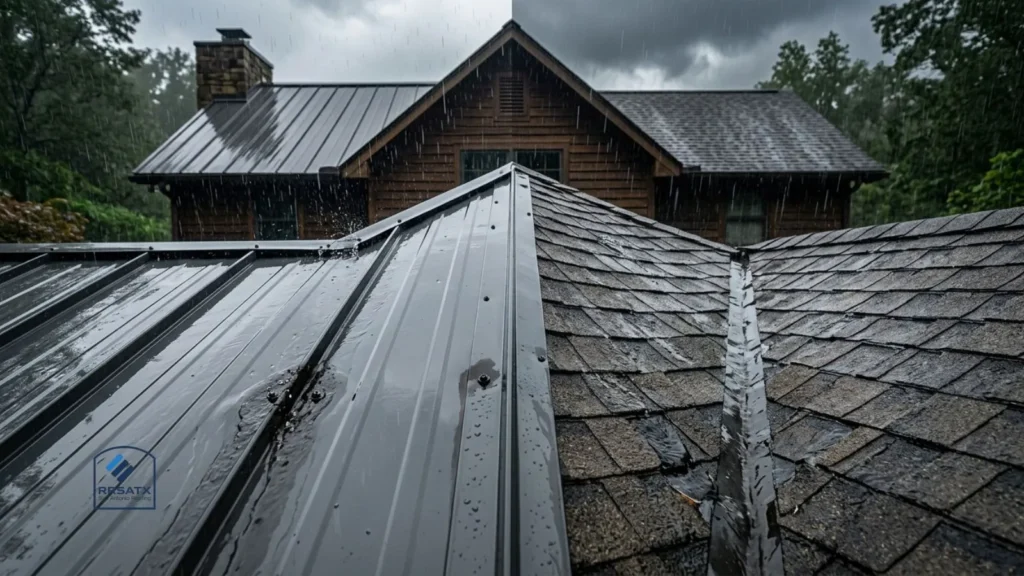 Does a metal roof leak more than shingles