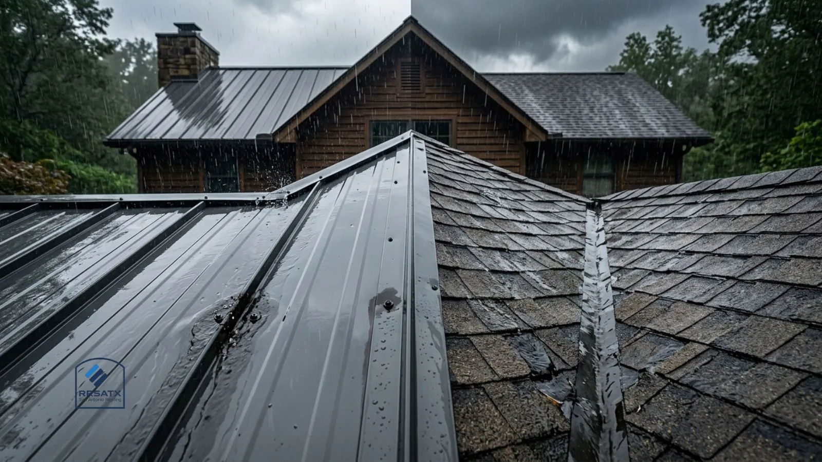 Does a metal roof leak more than shingles