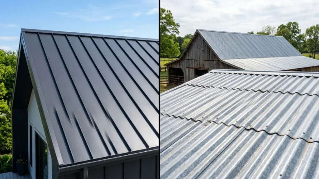 Is standing seam better than corrugated