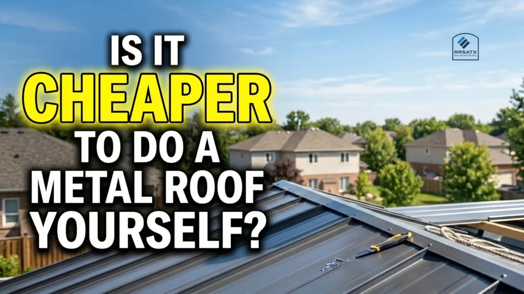 Is it cheaper to do a metal roof yourself