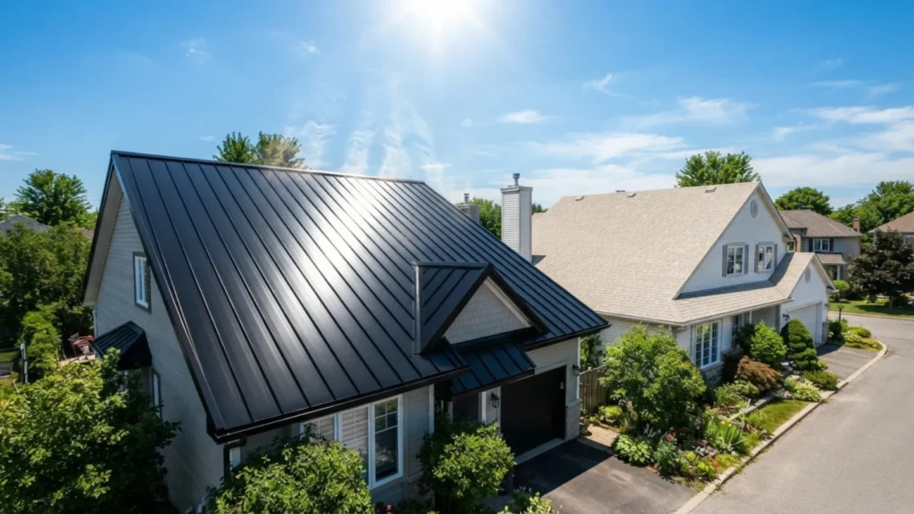 Does A Black Metal Roof Make The House Hot