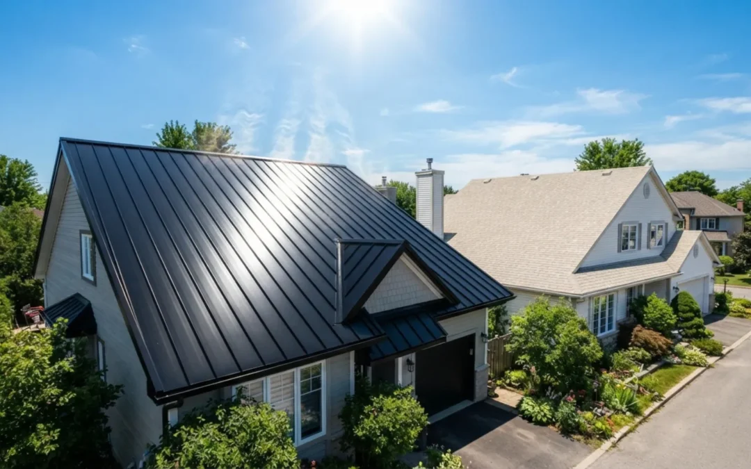 Does A Black Metal Roof Make The House Hot?