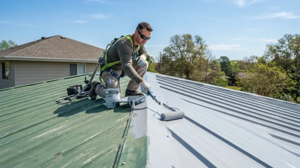 How much does it cost to paint a metal roof