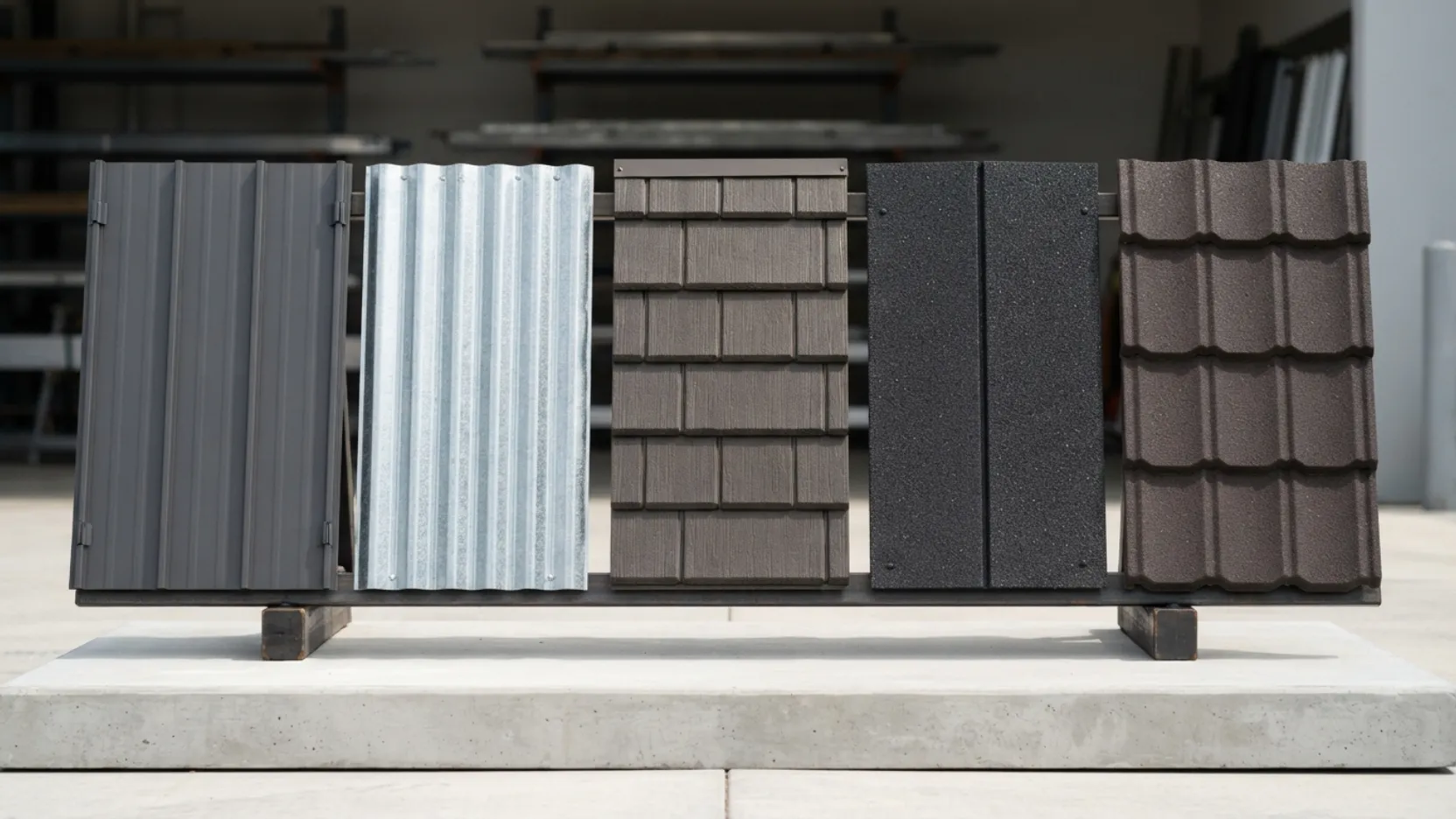 What are the 5 types of metal roofing